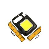 UNİCHROME 2 Adet Led Anahtarlıklı Metal Kasa El Feneri Şişe Açacağı Usb’li Şarj Edilebilir Cep Boy Cob 800mah