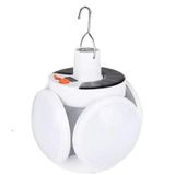 UNİCHROME 4 Adet Yuvarlak Solar Led Kamp Lambası – Işıldak – Usb’den/Gün Işığında Şarj- 5 Kanatlı – 90°