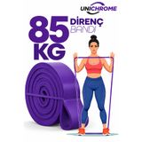 Unichrome 85 KG Mor Direnç Bandı Kas Geliştirme Lastiği Fitness Pilates Cross Training Bant