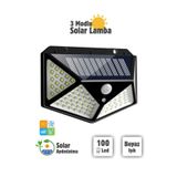 Unichrome Güneş Enerjili Hareket Sensörlü Solar Bahçe Garaj Ev Aydınlatma Lambası Duvar Aplik Güvenlik