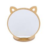 UNİCHROME Kedi Ayna Ahşap Standlı Masa üstü Makyaj Aynası Make Up (19)