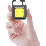 UNİCHROME Led Anahtarlıklı Metal Kasa El Feneri Şişe Açacağı Usb’li Şarj Edilebilir Cep Boy Cob 800mah