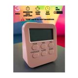 Unichrome Öğrenci Ders Çalışma Saati Kronometreli Araç Saati Mutfak Bozdolabı Magnet Saat Zamanlayıcı Pembe