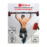 Unichrome Yeni Nesil 95-125cm Koridor Barfiksi Barfix Aleti Çubuğu Çekme Barı Demiri Bar Kapıya Uygun Değildir