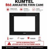 Unico Kumtel B66 Uyumlu Ankastre Fırın Ön Camı Siyah - kumtel b66 ön cam