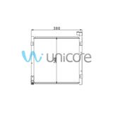 UNİCORE KLİMA RADYATÖRÜ HONDA CIVIC5, CIVIC6 1993-2001 / 80110-S01-A11, 80110-S04-003