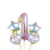 Unicorn 1 Yaş Folyo Balon Set
