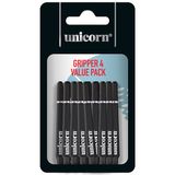 Unicorn 78930 GripperIV 15 li Siyah Kısa Dart Şaft Seti