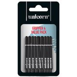 Unicorn 78931 GripperIV 15 li Siyah Orta Dart Şaft Seti