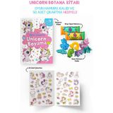 Unicorn Boyama Kitabı - Oyun Hamuru, Oyuncak ve Çıkartma Hediyeli / 3 Yaş+