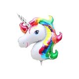 Unicorn Dev Folyo Balon Gökkuşağı Doğum Günü Parti Seti Malzemeleri Konsept