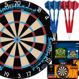 UNICORN Elektronik Dart Tahtası | Akıllı Tahta | Geleneksel Sisal Kıl | Bluetooth Scorebuddy Uygulamasına Bağlanır | 6 Çelik Uçlu Dart Dahil