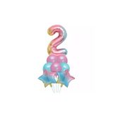 Unicorn Folyo Balon Doğum Günü Seti 2 Yaş