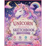Unicorn Journal & Sketchbook for Girls: Dreamy Fantasy Unicorn Notebook With Lined and Blank Pages for Writing, Drawing & Doodling | Cute Gift for Unicorn Lovers Kids and Tweens