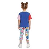 Unicorn Kedi Kız Çocuk İkili Takım Tayt T-shirt İlkbahar Yaz 2-7 Yaş