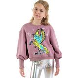 Unicorn Kız Çocuk Gül Kurusu Sweatshirt - 10 Yaş - Pembe