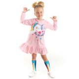 Unicorn Magic Kız Çocuk Pembe Elbise