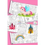 Unicorn Magic Tek Boynuzlu At Dev Boyama Kağıdı Boyama Rulosu Büyük Boy 5 Metre