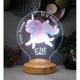 Unicorn Renkli Tek Boynuzlu At İsimli Kız Çocuk Odası Hediyesi Led Lamba, Unicorn Doğum Günü Parti Hediyesi [Enerji Sınıfı A]