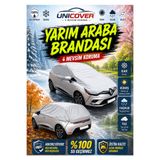 Unicover Renault Captur Uyumlu Yarım Araba Brandası | Su Geçirmez | UV li Güneş Korumalı | Kar Buz Önleyici Branda