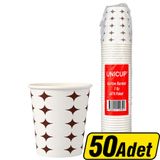 Unicup Karton Bardak Yıldız Desenli 7 oz 50'li Paket