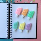Unicus 8164B Isırılmış Dondurma Pastel Fosforlu Kalem - Renkli