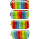 Unicus Big Zip Süper Rainbow Tavşan Tüylü Kalem Kutusu SYG-UNICUS988 - 1 Adet - Renki