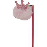 Unicus Kral Taç Ponpon Kurşun Kalem - Bebek Pembe