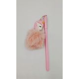 Unicus Pembe Beyaz Unicorn Jel Tükenmez Kalem - Bebek Pembe