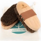 Unicuslife At Kılı Vücut/Selülit Fırçası (Kahverengi) (Taşıma kesesi ile birlikte gönderilir)