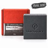 Unicuslife Gümüş & Karbon Sabunu (Özel Seri) | Kollidal Gümüş (23 PPM) ve AKtif Karbon, Hint yağı, hindistan cevizi yağı , badem yağı biberiye yağı İçerikli, Özel Seri