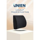 Unien Medical Lumbarest™ Ortopedik Bel Destek Yastığı – Ofis Koltuk Sandalye Sırt Dayama Minderi - Standart