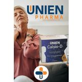 UNIEN Pharma Calsio-D 90 Tablet/Kalsiyum Magnezyum Çinko L-lizin Bromelain Vitamin Içeren Takviye Edici Gıda