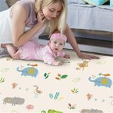 Unigo Dwinguler Jungle Friends Renkli Oyun Matı 140 x 210 cm Antialerjik ve Darbe Emici Özellikte