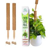 UniGreen Home & Garden HOME&GARDEN Coco Hindistan Cevizi Direkleri - İç Mekan İçin Bitki Kazıkları - Tırmanma Tesisleri için 17,7 inç Yosun Direkleri - Bitkiler için İstiflenebilir Direkler - Uzatılabilir Bitki