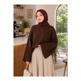 unika boutique Kadın Yarasa Kol Oversize Triko Kazak