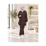 unika boutique Kadın Yarım Fermuar Detay İkili Salaş Takım