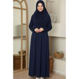unika boutique Tek Parça Boydan Namaz Elbisesi Lacivert