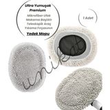 Unikat Ultra Yumuşak Premium Mikrofiber Ufak Makarna Başlıklı Teleskopik Araç Yıkama Fırçasının Yedek Mopu 1 Adet