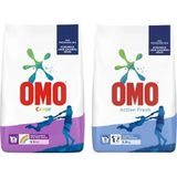 UNILEVER Omo Color 5,5 kg Renkliler 34 Yıkama + Omo Actıve Fresh 5,5 kg Beyazlar