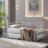 Unimet 90x200 cm Daily Daybed Metal Yavrulu Beyaz Karyola