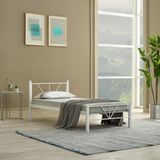 Unimet Alchera 90x190 cm Beyaz Daybed Tek Kişilik Metal Karyola