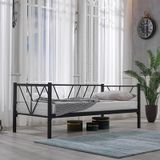 Unimet Alchera Daybed Tek Kişilik Siyah Metal Karyola