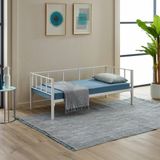 Unimet Atlas Tek Kişilik Metal Karyola, Daybed, Divan, Sedir 90X190 - Beyaz