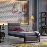 Unimet Chimera Siyah 90x190 cm Tek Kişilik Metal Karyola
