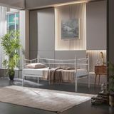Unimet Daily Daybed Tek Kişilik Sedir Divan Metal Karyola Beyaz - 90 x 200 cm