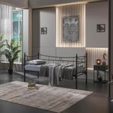 Unimet Daily Daybed Tek Kişilik Sedir Metal Karyola Siyah