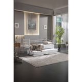 Unimet Daily Yavrulu Daybed Tek-çift Kişilik Sedir Metal Karyola Beyaz