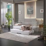 Unimet Daily Yavrulu Daybed Tek Ve Çift Kişilik Sedir Metal Karyola Beyaz 80X200-90X200
