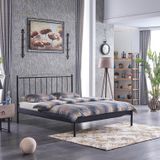 Unimet Falez-ST Çift Kişilik Ferforje Metal Karyola (Siyah, 140x190)